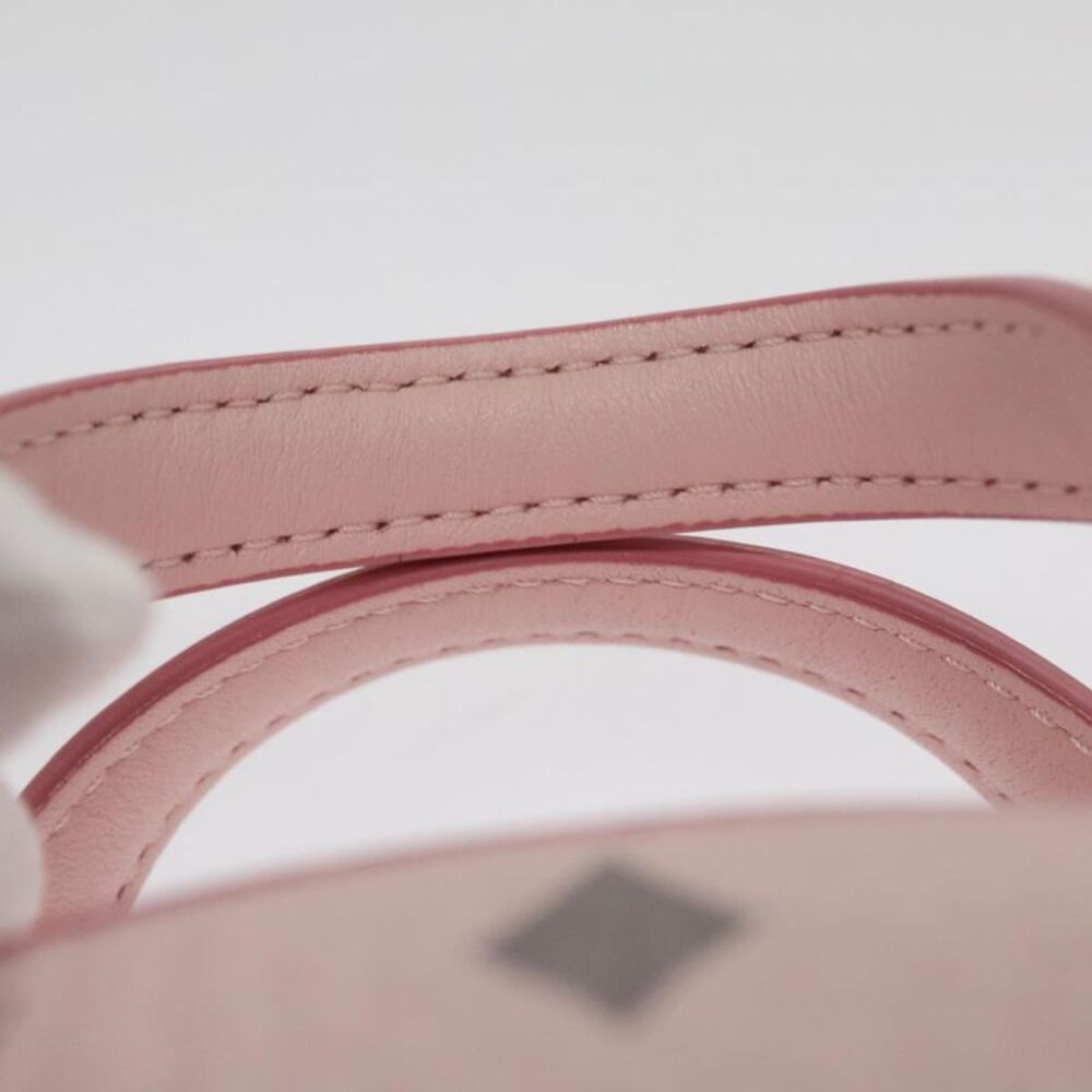 MCM Visetos Pink Canvas Handbag (Pre-Owned) - Picture 6 of 16